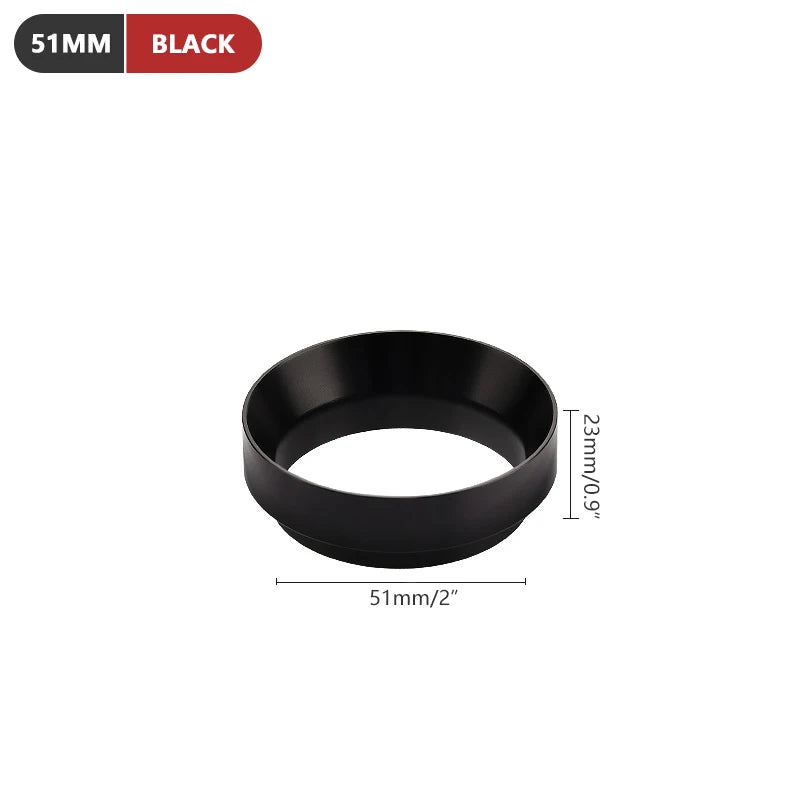 51mm/53mm/58mm Aluminum Dosing Ring with Magnetic for Brewing Bowl Coffee Powder Espresso Coffee Tool Barista Funnel Portafil