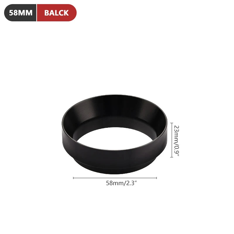 51mm/53mm/58mm Aluminum Dosing Ring with Magnetic for Brewing Bowl Coffee Powder Espresso Coffee Tool Barista Funnel Portafil
